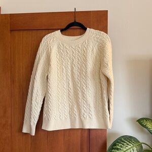 Cable Knit Cream Sweater